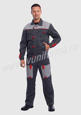 Костюм рабочий мужской (с брюками) арт. Р-02-91-ГР